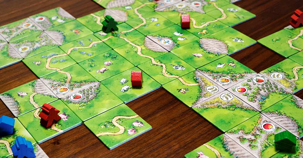 Carcassone Tile-Based Board Gameplay